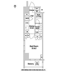 COMFORIA門前仲町 1Kの間取図画像