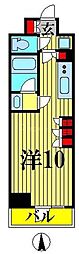 パークアクシス錦糸町ヴェール ワンルームの間取図画像