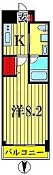 プラウドフラット森下3 1Kの間取図画像