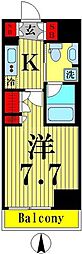 プラウドフラット両国2 1Kの間取図画像