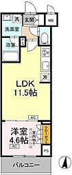 江東区枝川3丁目マンション 1LDKの間取図画像