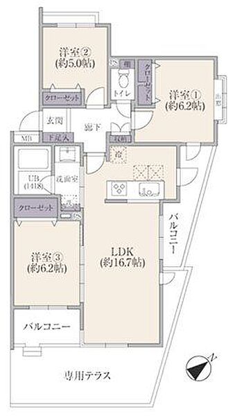 間取りを拡大表示