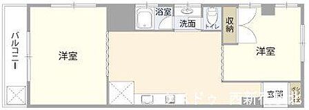 2DKでファミリー、単身者にもおすすめです。