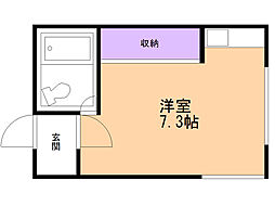 ハイツサンドリーム ワンルームの間取図画像