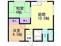 マイハイツ 2LDKの間取図画像