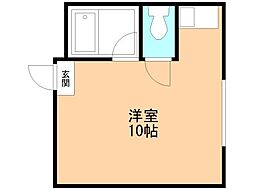 ファインハウス西元 ワンルームの間取図画像