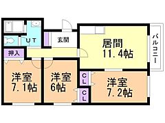 物件の間取り