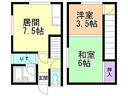中谷内アパート 1階