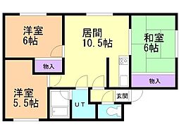 ツイン・エステート 3LDKの間取図画像
