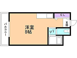 ダイワハイツ深堀 ワンルームの間取図画像