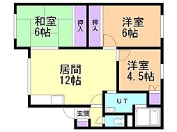 グランドハイム七重浜 3LDKの間取図画像