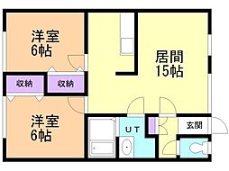 コーポアカシヤ 2階/-