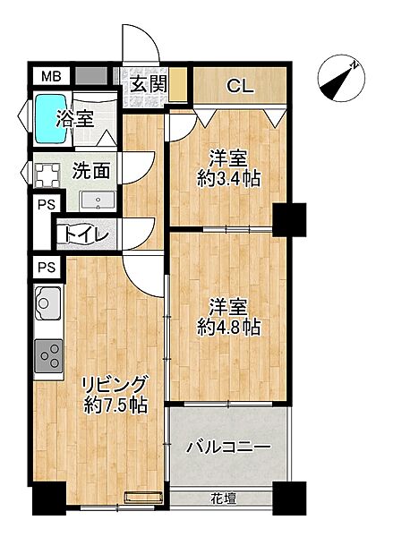 間取りを拡大表示