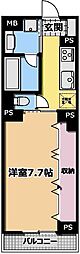 ラ・ヴィスタ西新宿2 1Kの間取図画像