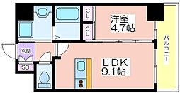 gm KOHAMA 1LDKの間取図画像