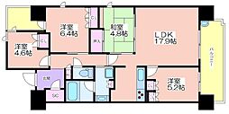 大阪ベイレジデンス 4LDKの間取図画像