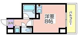 TATディナスティ西本町 ワンルームの間取図画像