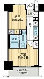 エステムプラザ大手前エヴァース 1SKの間取図画像