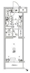 スカイコートパレス駒沢大学2 1Kの間取図画像