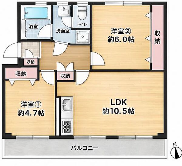 間取りを拡大表示