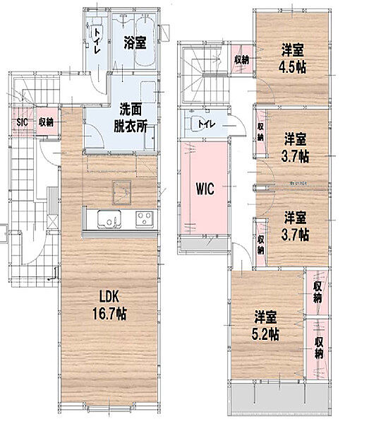 間取りを拡大表示