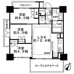 ヴェレーナ浅草 3LDKの間取図画像