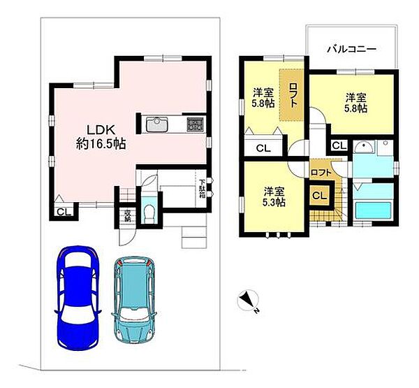 間取りを拡大表示