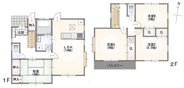 間取りを拡大表示