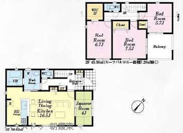 間取りを拡大表示