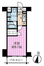 MAKESDESIGN住吉ASYLCOURT 1Kの間取図画像