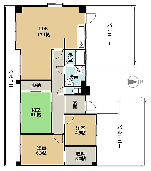 間取りを拡大表示