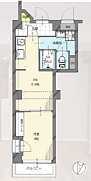 ソフトタウン白金 1DKの間取図画像
