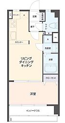 コーポ麹町 1LDKの間取図画像