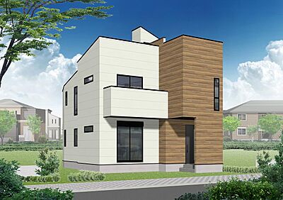 外観：完成予想パース
