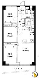 鹿島田セントラルマンション 3LDKの間取図画像