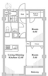 用賀コーポラス 2LDKの間取図画像