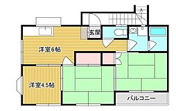 関屋ハイツ 3DKの間取図画像