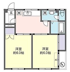 グリーンパレス 2Kの間取図画像