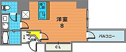 ルネサンスコート世田谷区役所前 1Kの間取図画像