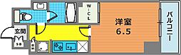 COMFORIA世田谷上馬 1Kの間取図画像
