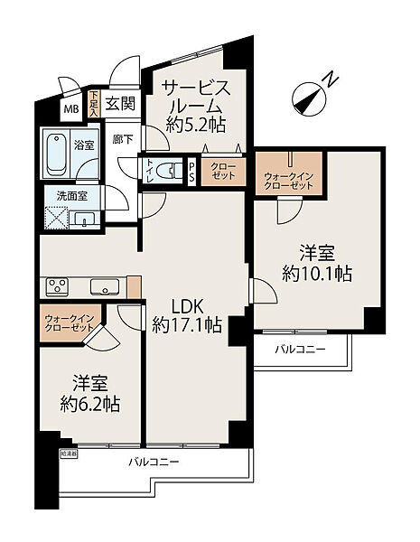 間取りを拡大表示