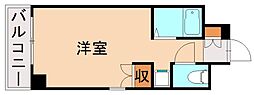 フォルム小倉南弐番館 ワンルームの間取図画像