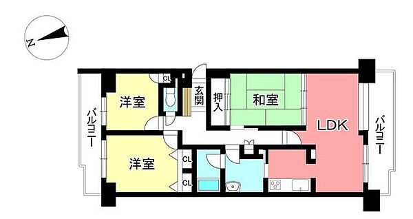 間取りを拡大表示