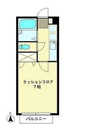 フルハウス 1Kの間取図画像