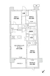 千葉市中央区宮崎1丁目マンション 3SLDKの間取図画像