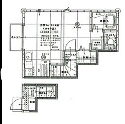 サフィール・ペソ ワンルームの間取図画像