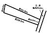 区画図：【土地形状図】南東側幅員約2.9mの公道に約6.5m接します。　※セットバックを要します。