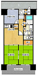 南巽グリーンマンションザ・スクエア 3LDKの間取図画像