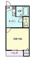 寿ハイツ　B棟 1－H ｜ 山口県防府市寿町3-36（賃貸アパート1K・1階・23.29㎡） その2