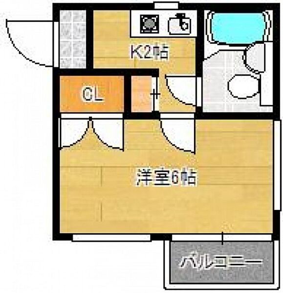 エステート中広 ｜広島県広島市西区中広町2丁目(賃貸マンション1K・2階・16.80㎡)の写真 その2